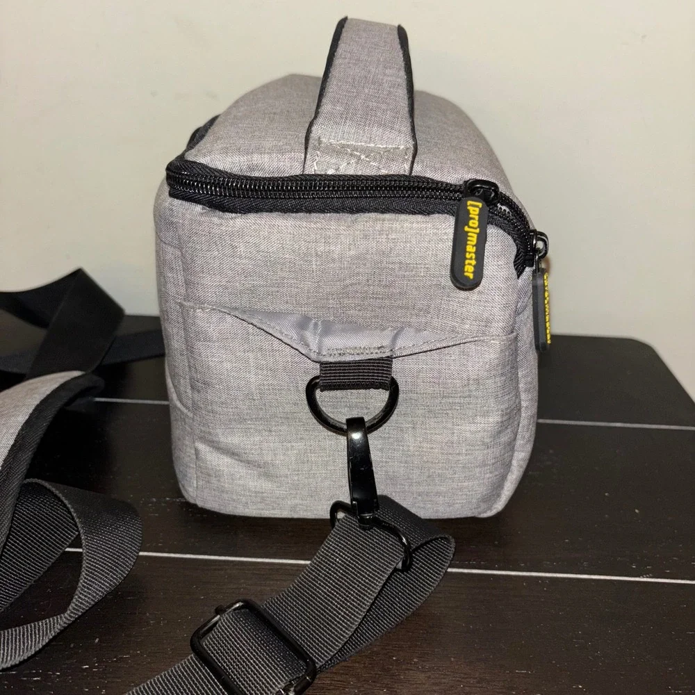 ProMaster Impulse 7244 | Gray Padded Camera Bag w‎ Shoulder Strap and Rain Cover